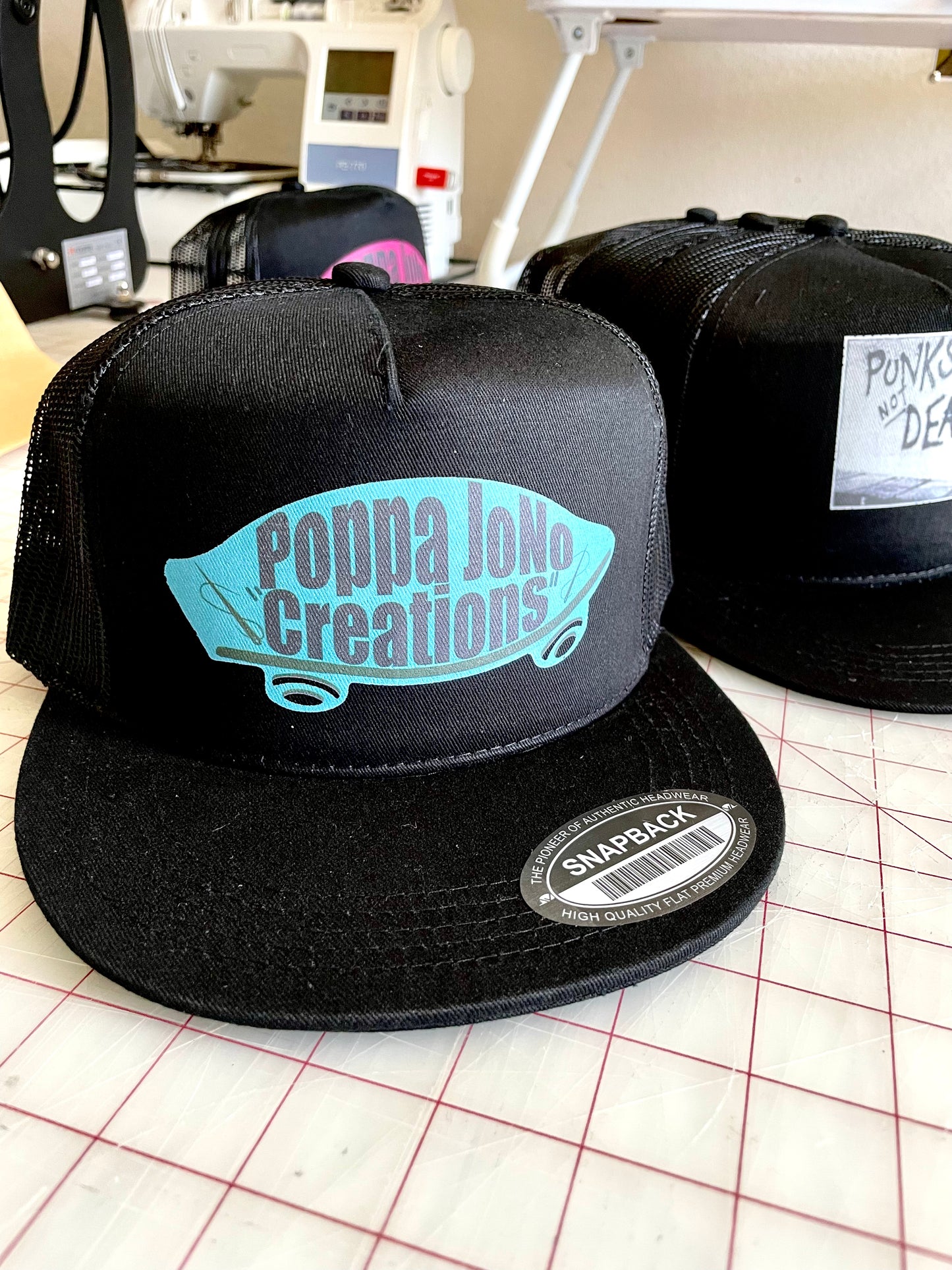 Poppa JoNo Creations pink Trucker Hat