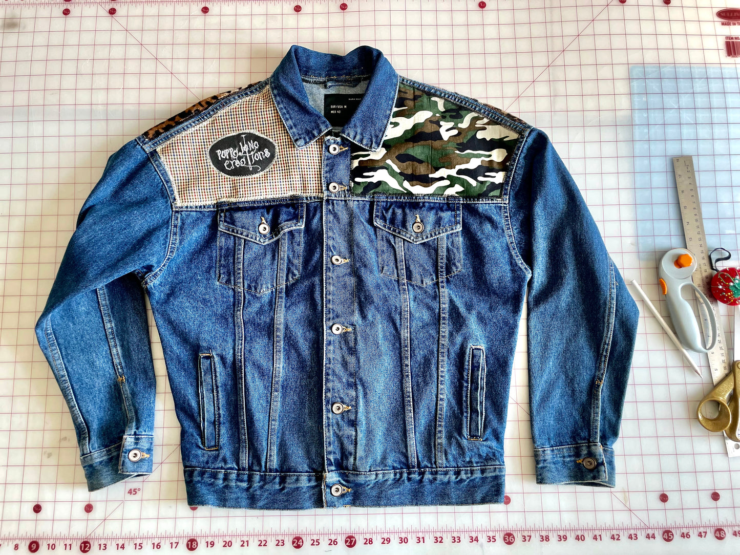 Custom Poppa JoNo Creations Denim Punk Jacket