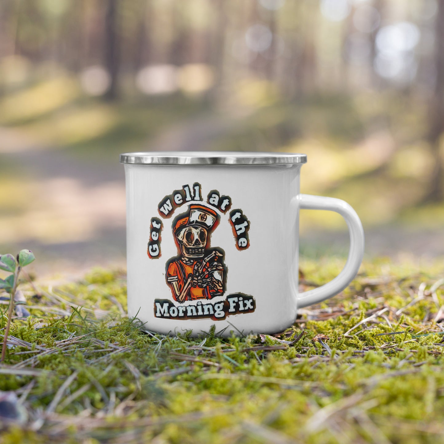 Morning Fix Enamel Mug