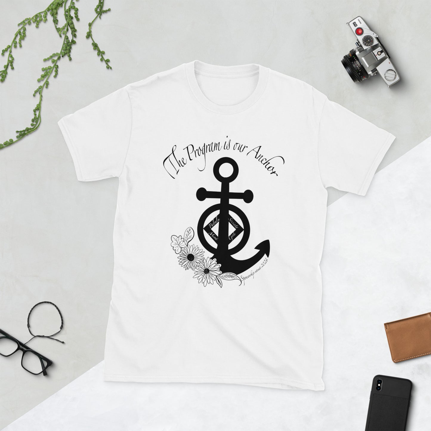 2024 the program is our anchor retreat t-shirt