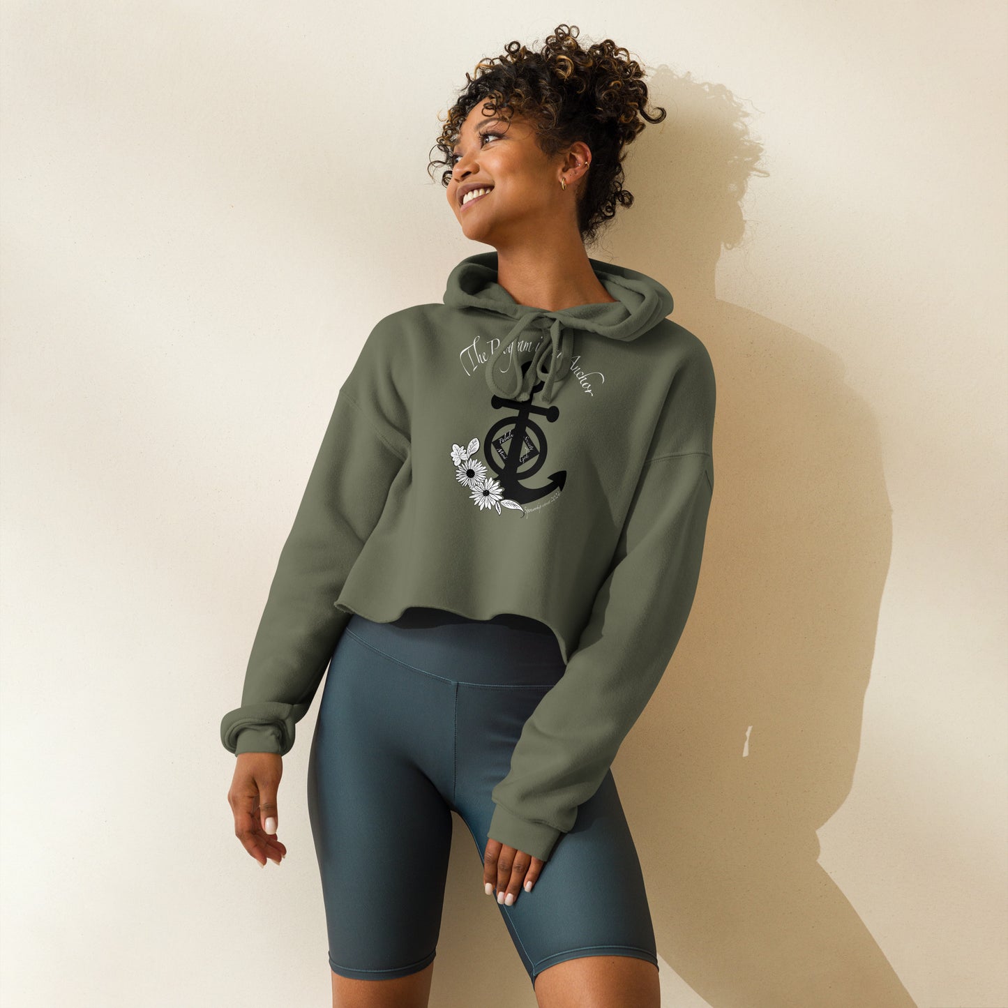 2024 the program is our anchor retreat Crop Hoodie