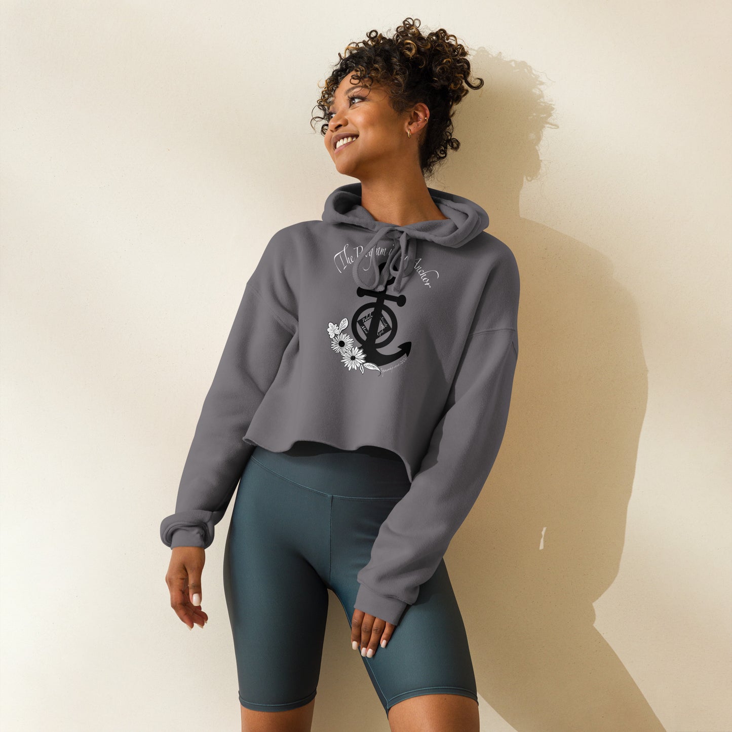 2024 the program is our anchor retreat Crop Hoodie