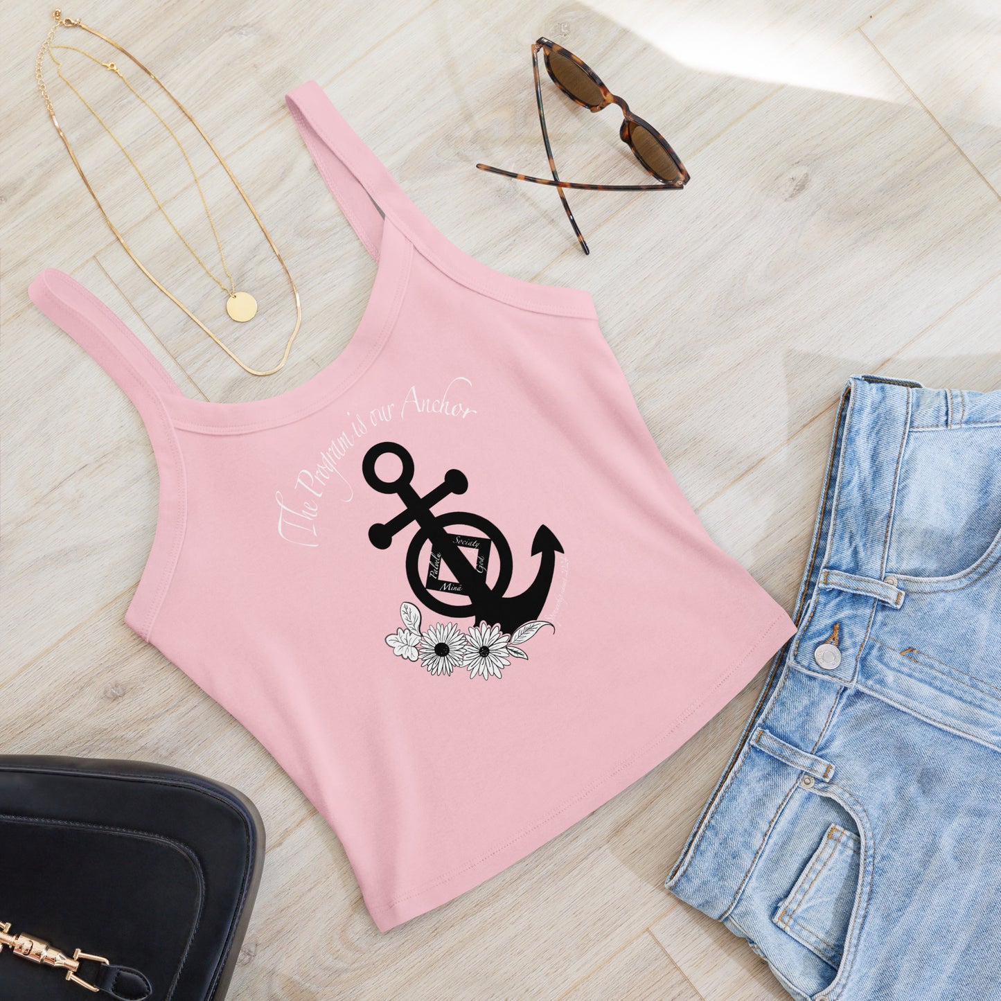 2024 the program is our anchor retreat woman's micro-rib tank top