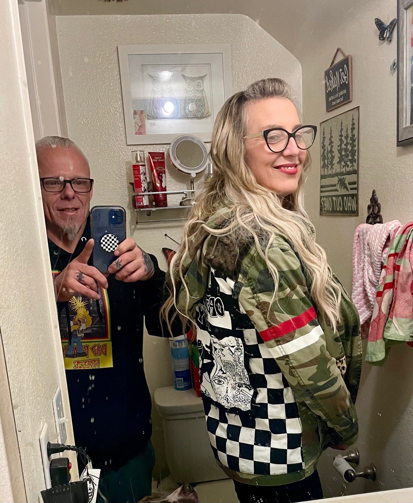Custom Poppa JoNo Creations up cycle Punk Jacket