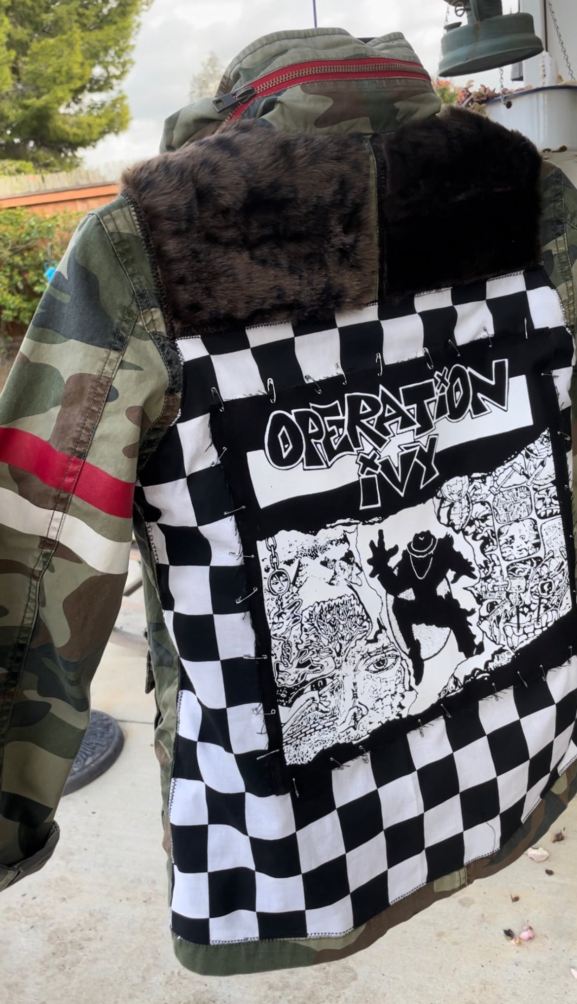 Custom Poppa JoNo Creations up cycle Punk Jacket