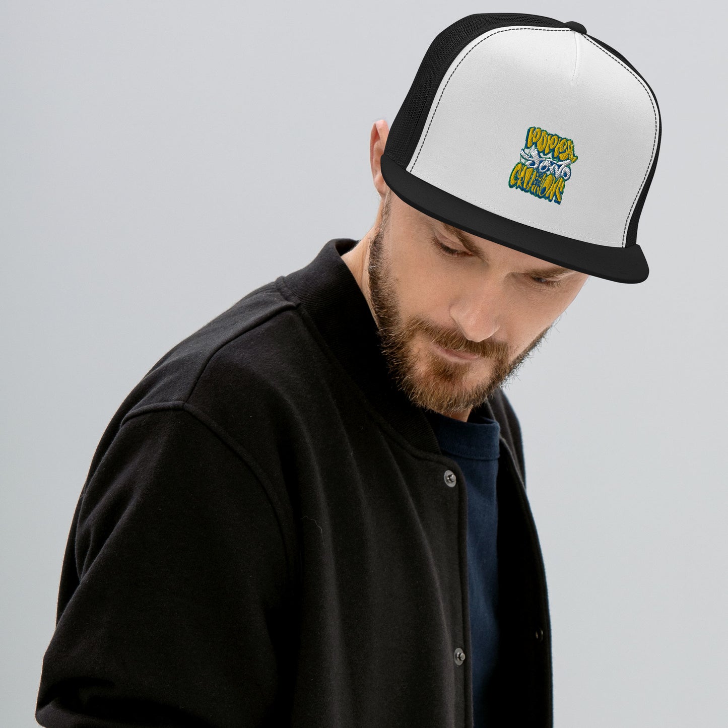 Change Is Possible Poppa JoNo Creations Embroidered Trucker Cap