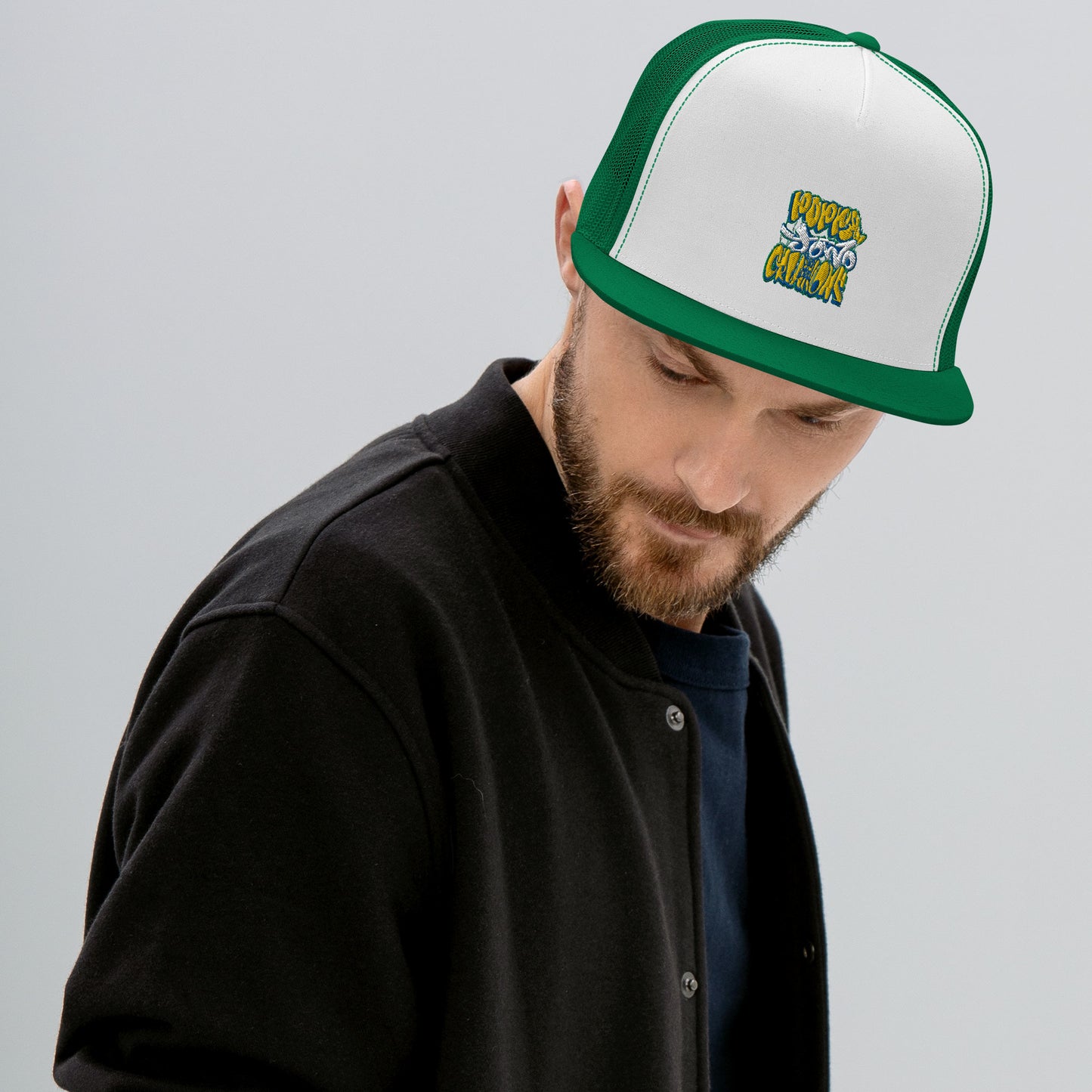 Change Is Possible Poppa JoNo Creations Embroidered Trucker Cap