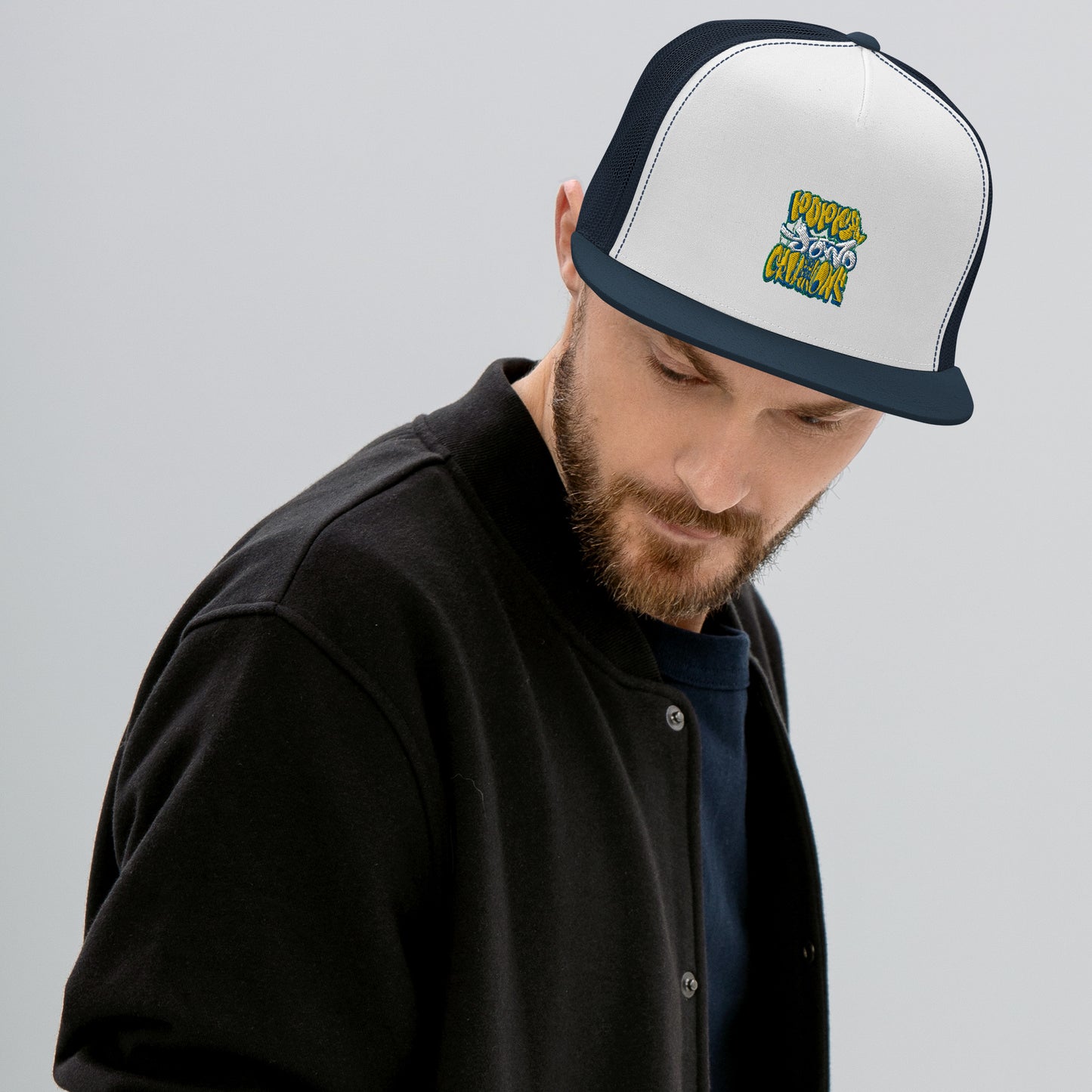 Change Is Possible Poppa JoNo Creations Embroidered Trucker Cap