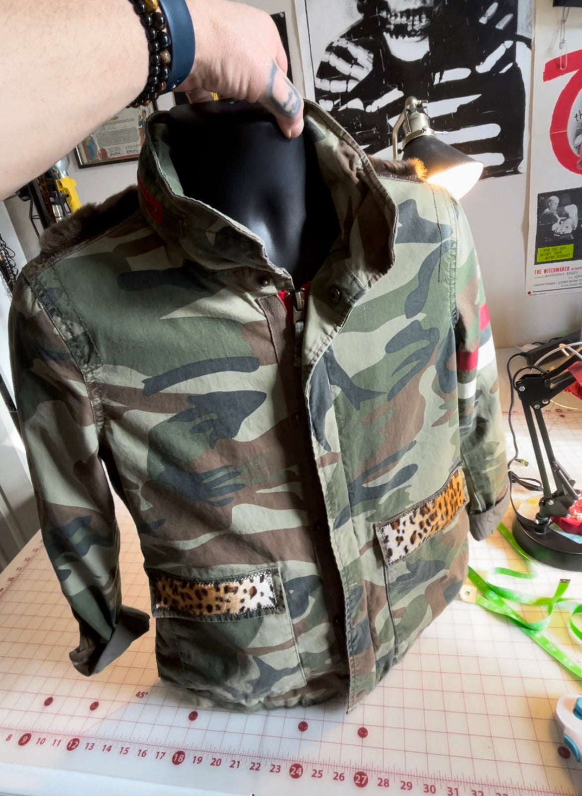 Custom Poppa JoNo Creations up cycle Punk Jacket