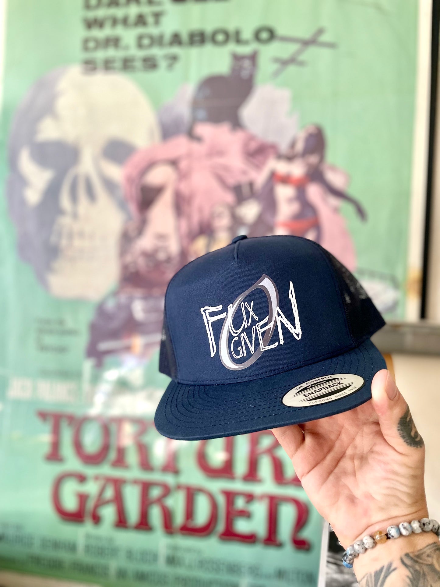 Zero Fux Given Poppa JoNo Creations Trucker Hat