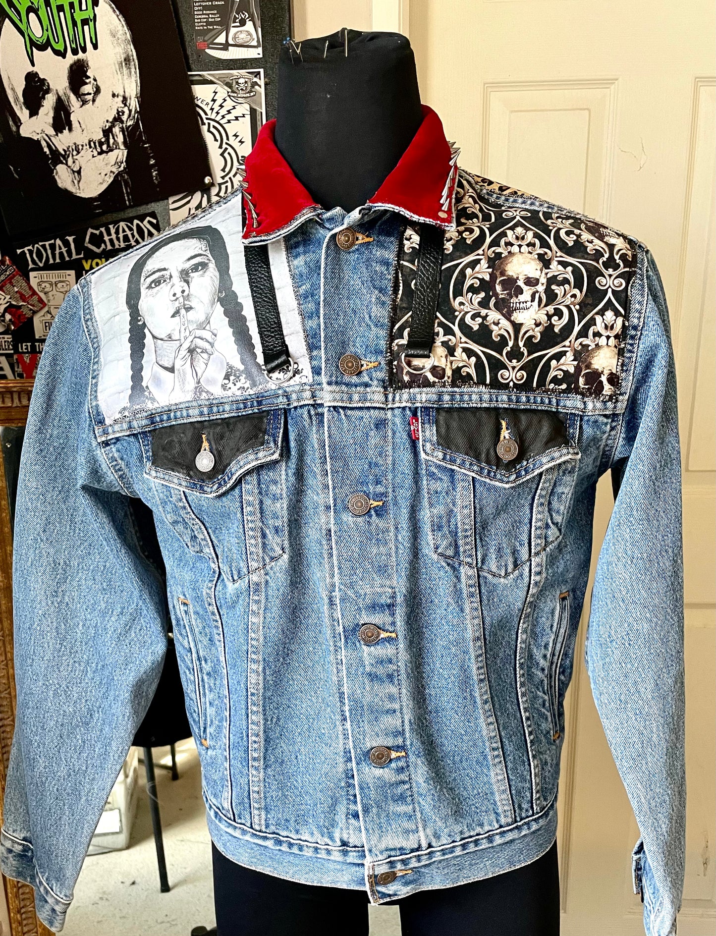 Custom Poppa JoNo Creations Denim Punk Jacket