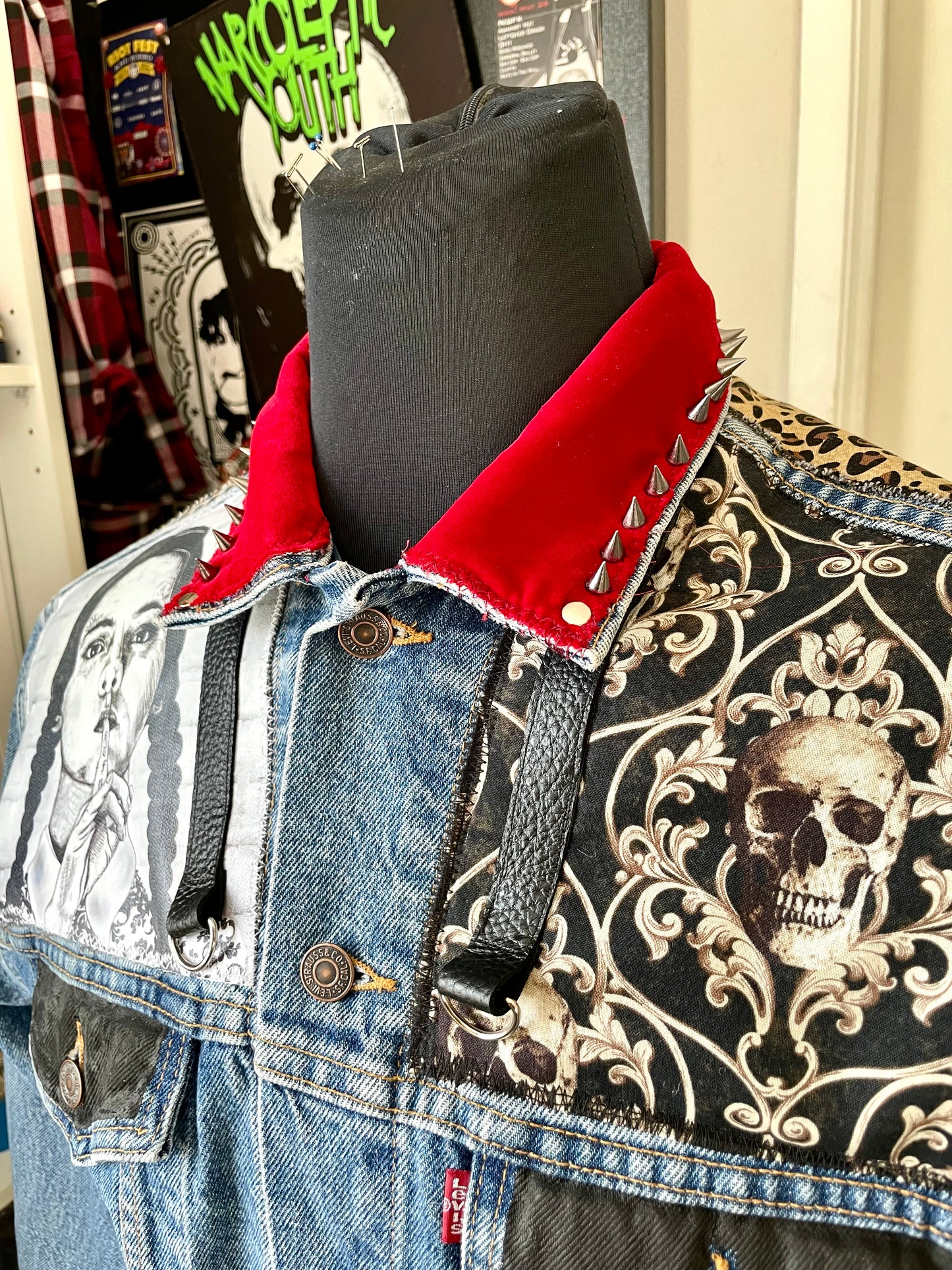 Custom Poppa JoNo Creations Denim Punk Jacket