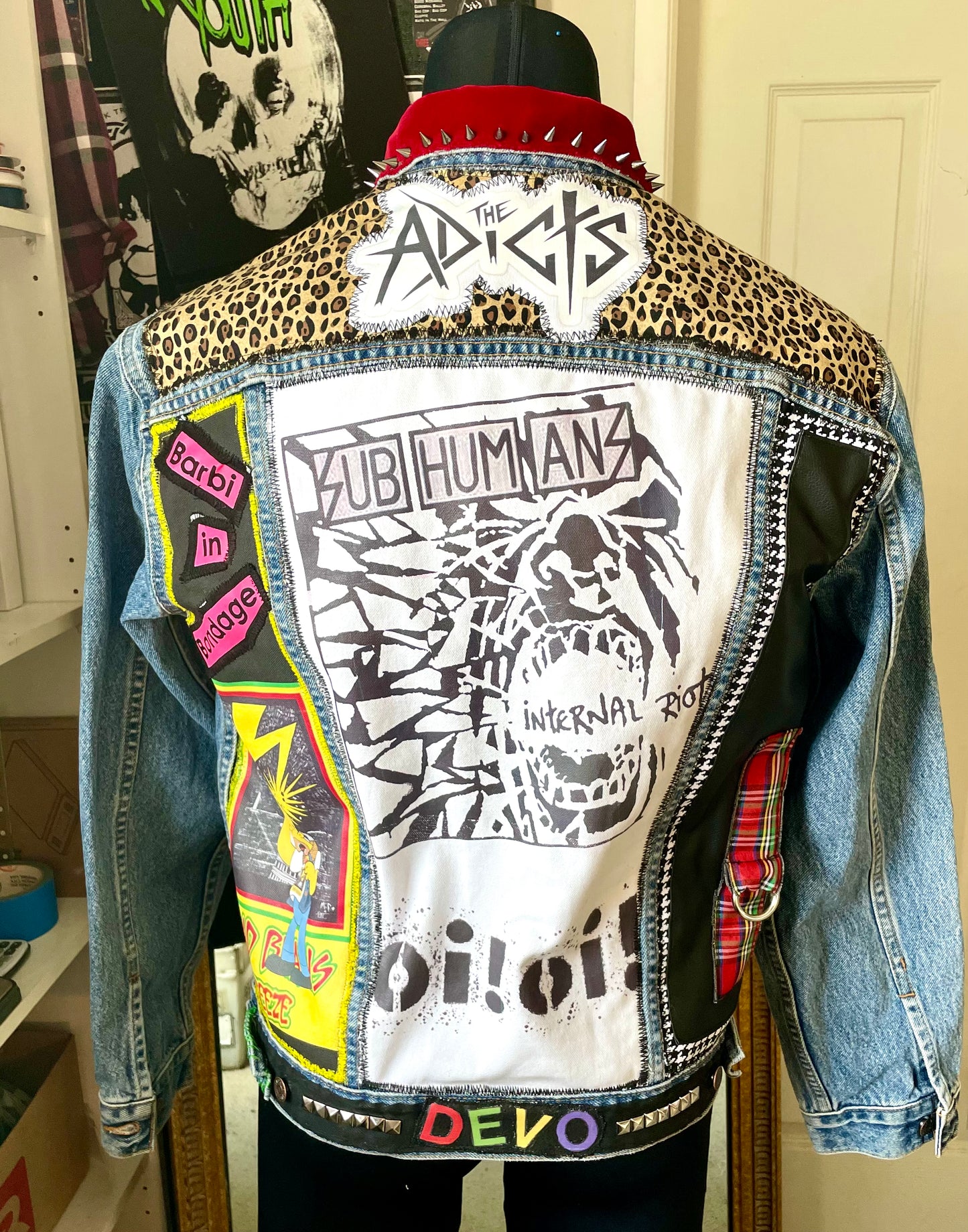 Custom Poppa JoNo Creations Denim Punk Jacket