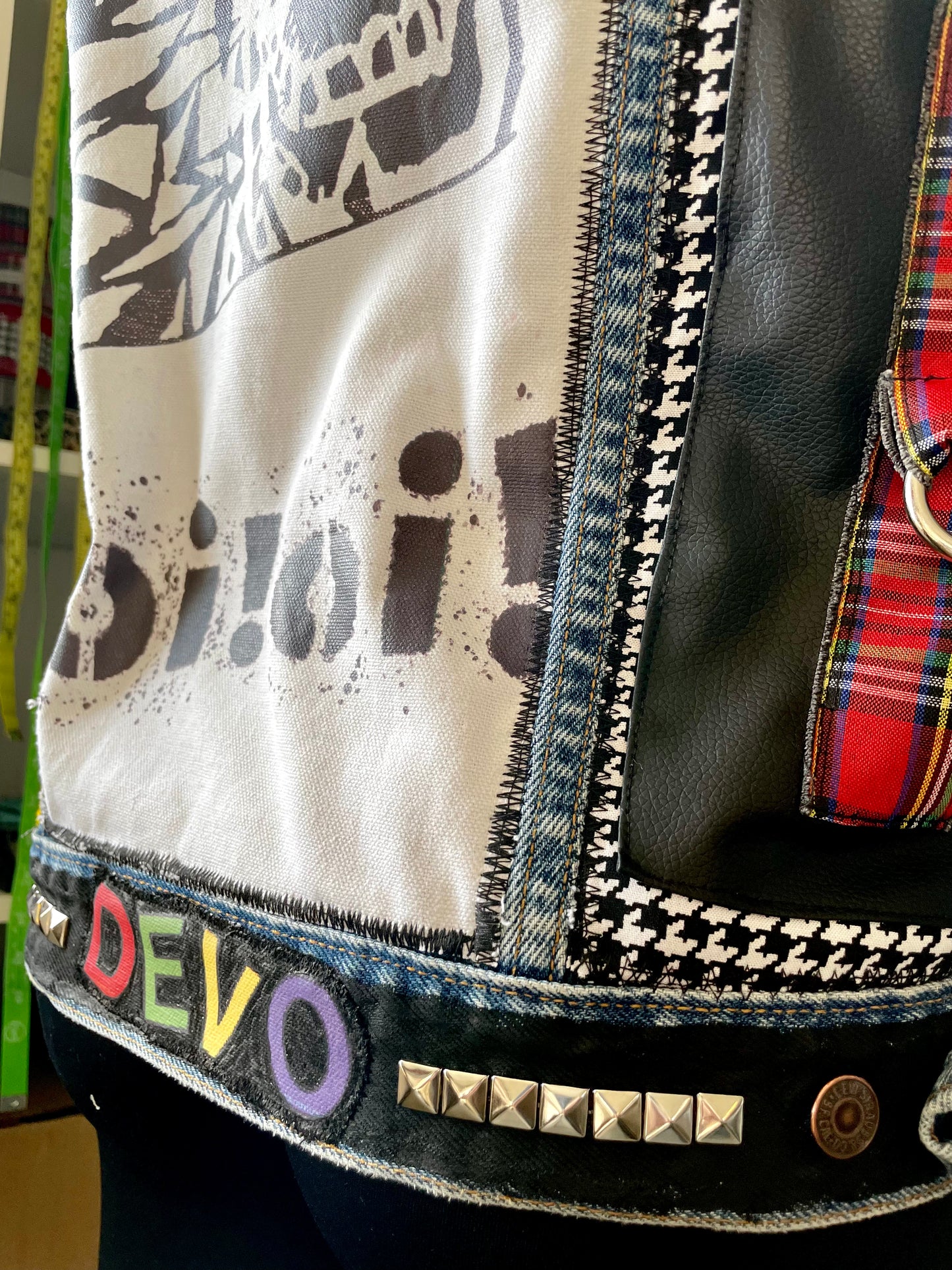 Custom Poppa JoNo Creations Denim Punk Jacket