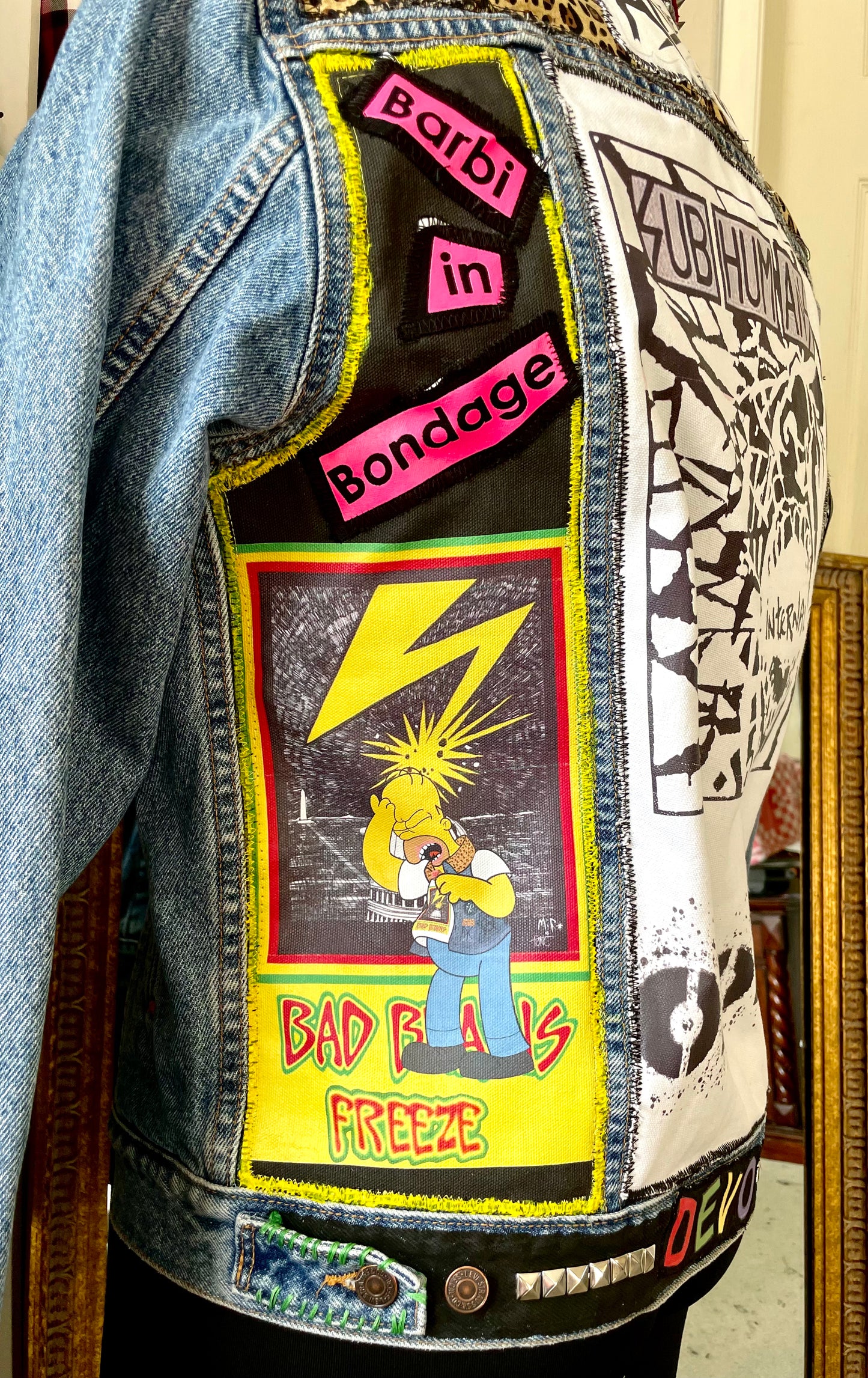 Custom Poppa JoNo Creations Denim Punk Jacket