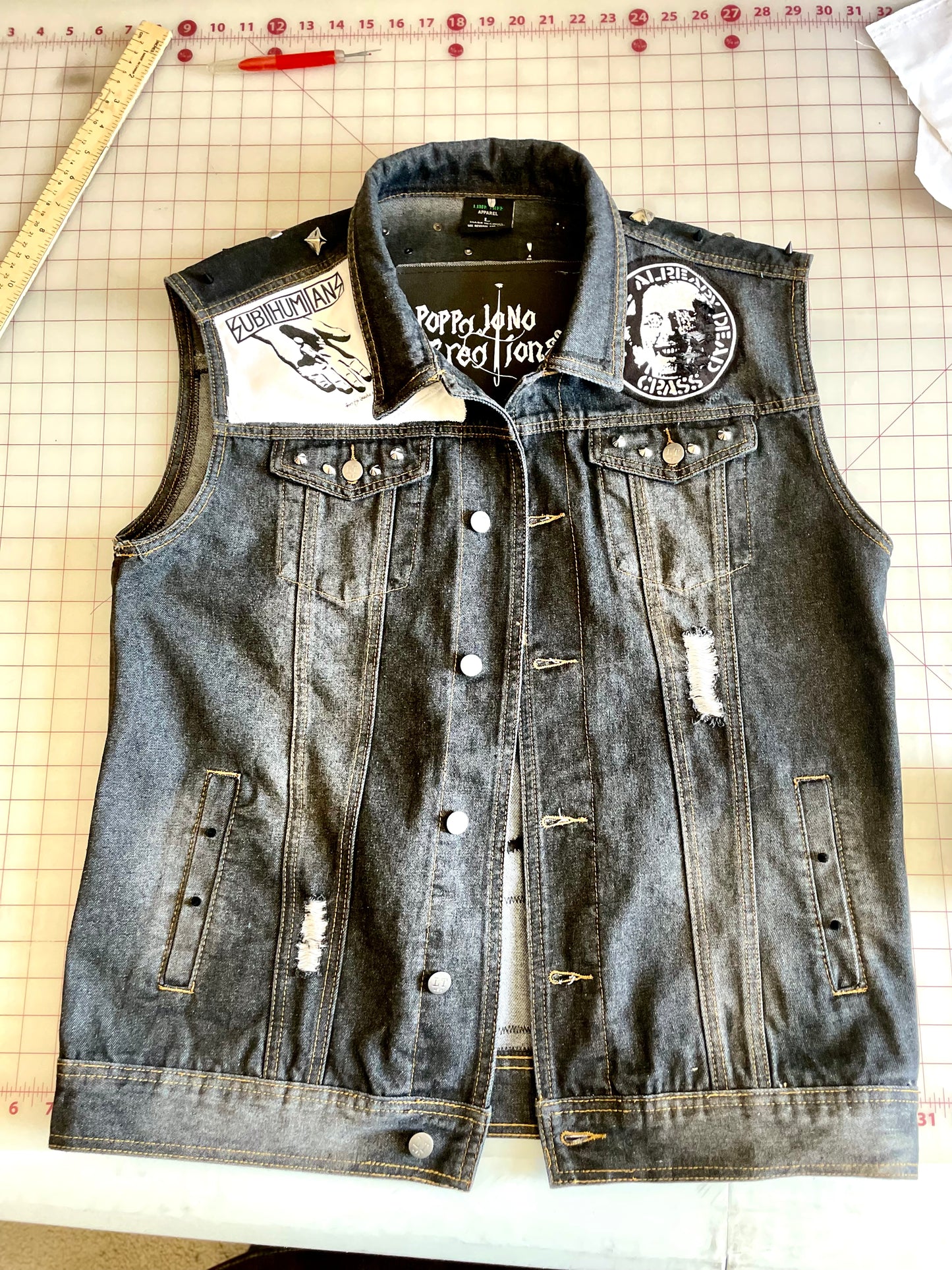 Custom Punk Vest Poppa JoNo Creations