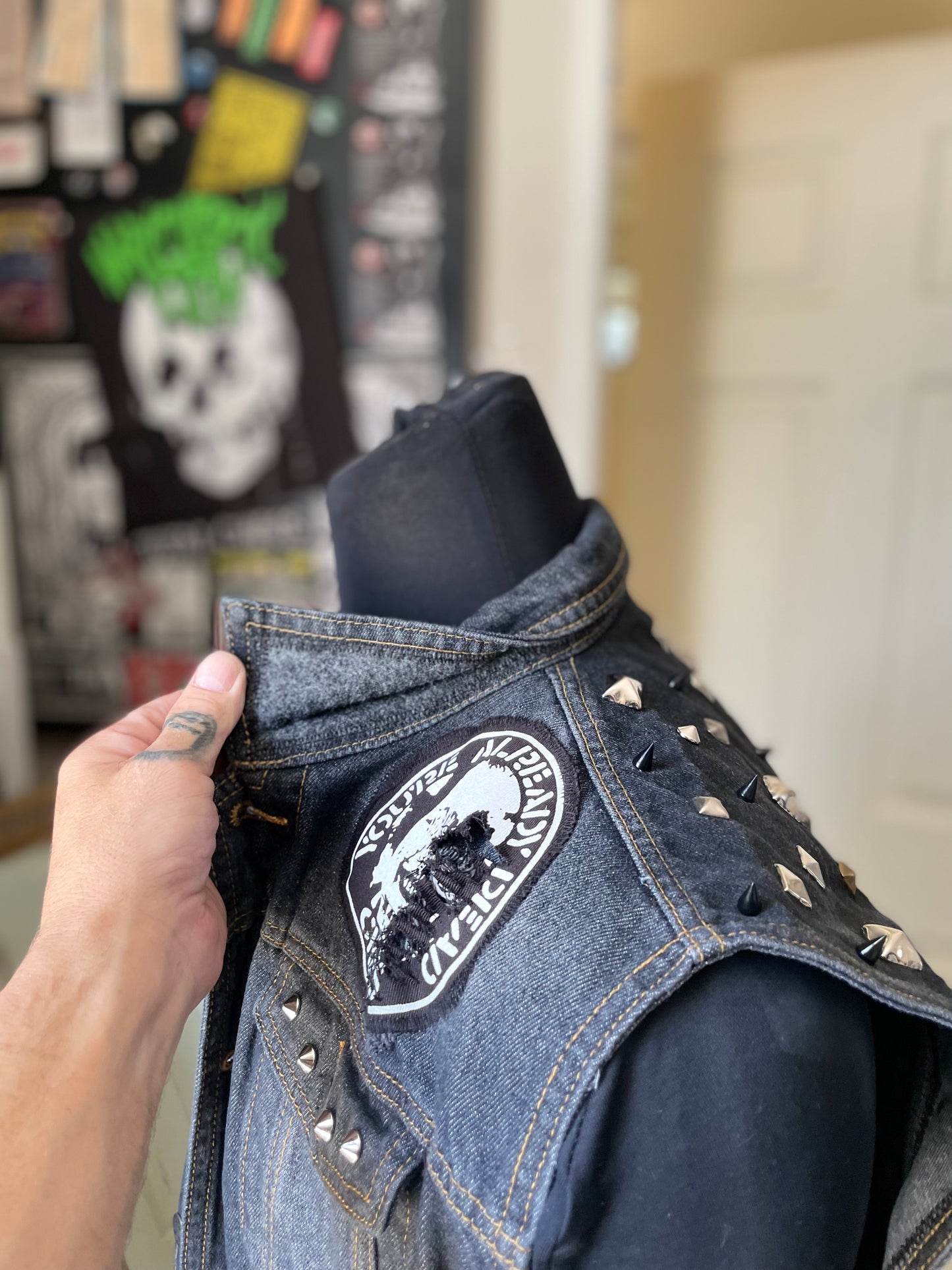 Custom Punk Vest Poppa JoNo Creations