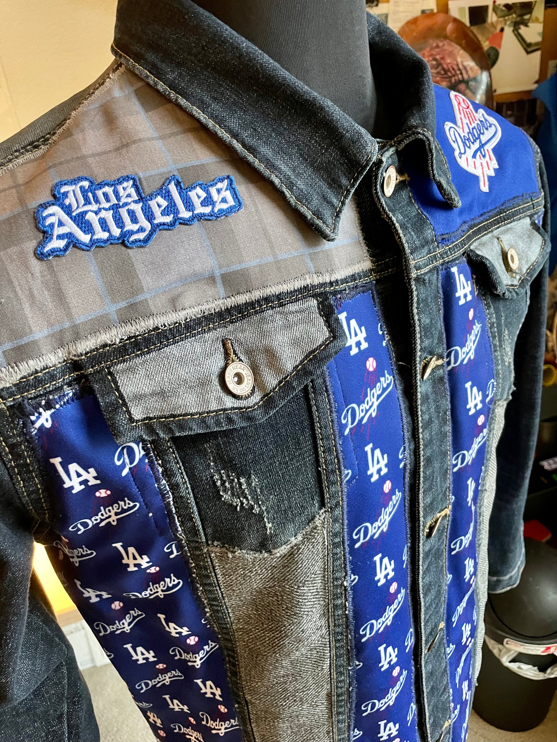 SOLD!!! Custom Los Angeles Dodgers Jacket Poppa JoNo Creations –  poppajonocreations