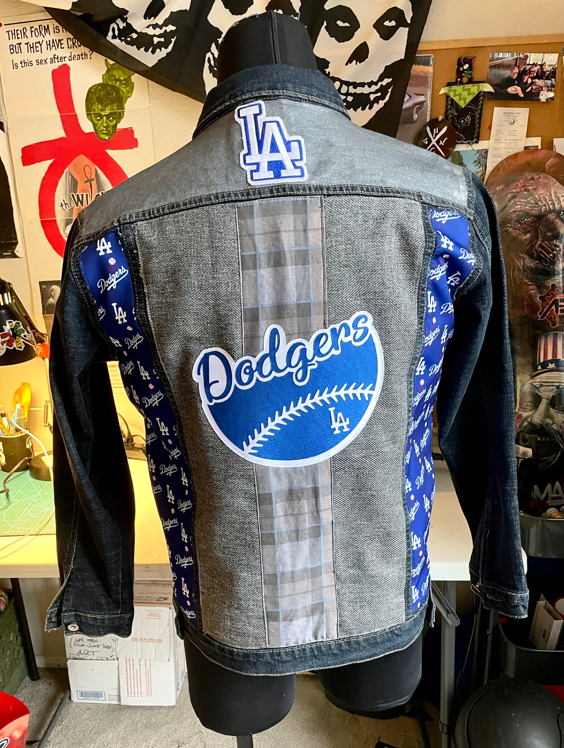 Custom LA Dodgers Denim Jacket 