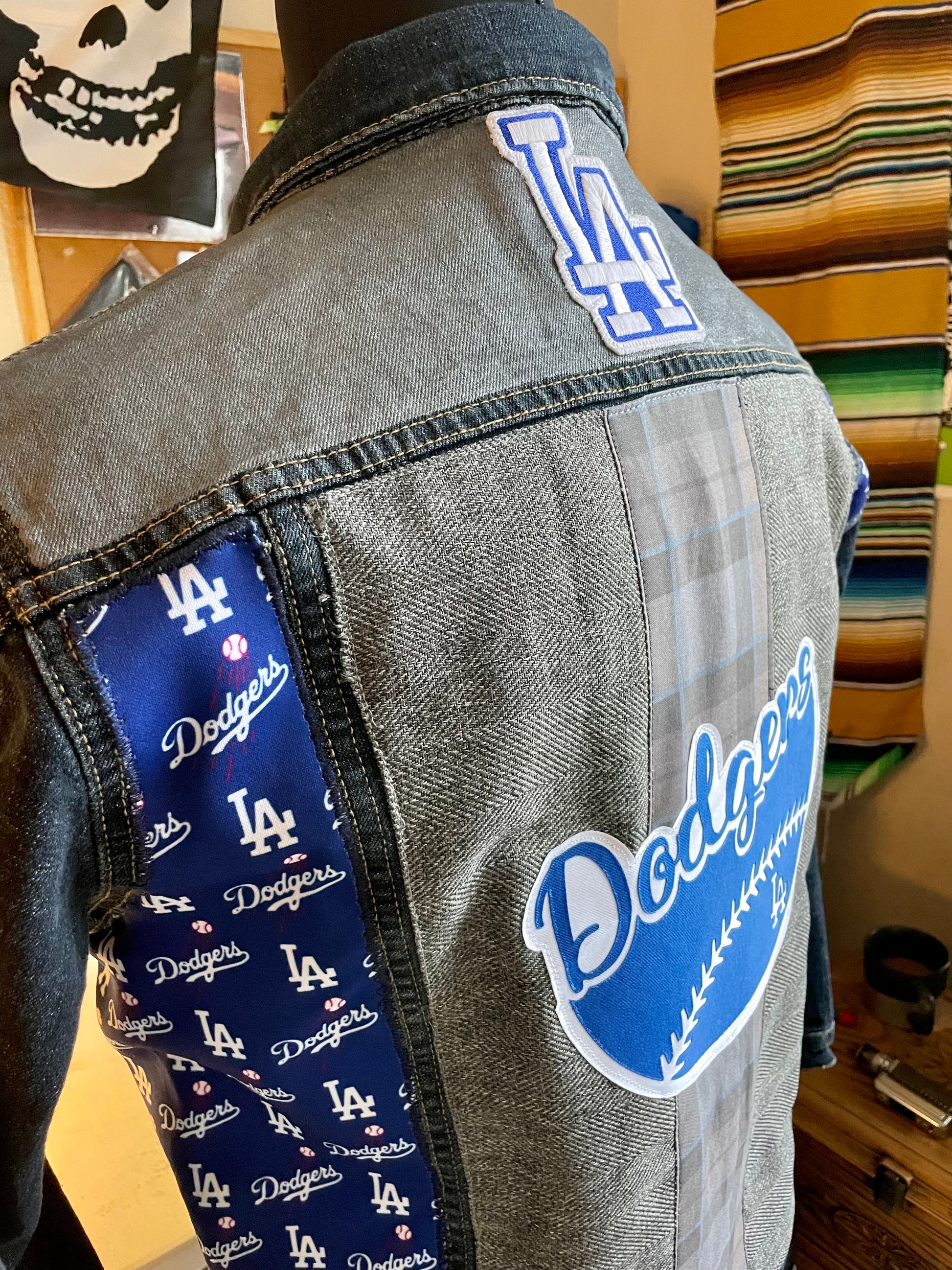 SOLD!!! Custom Los Angeles Dodgers Jacket Poppa JoNo Creations –  poppajonocreations