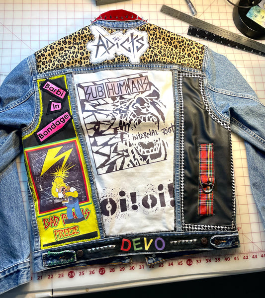 Custom Poppa JoNo Creations Denim Punk Jacket